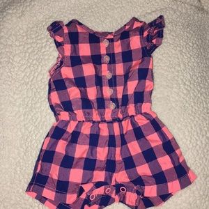 Plaid print onesie from Carter's